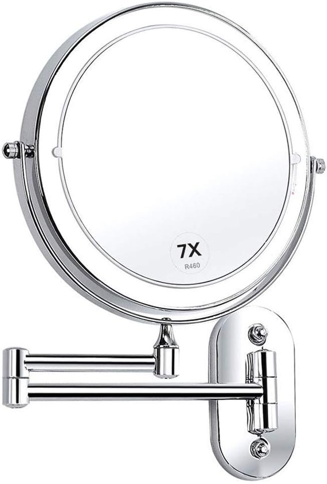 7x Magnification Double-Sided Wall-Mounted Makeup Mirror