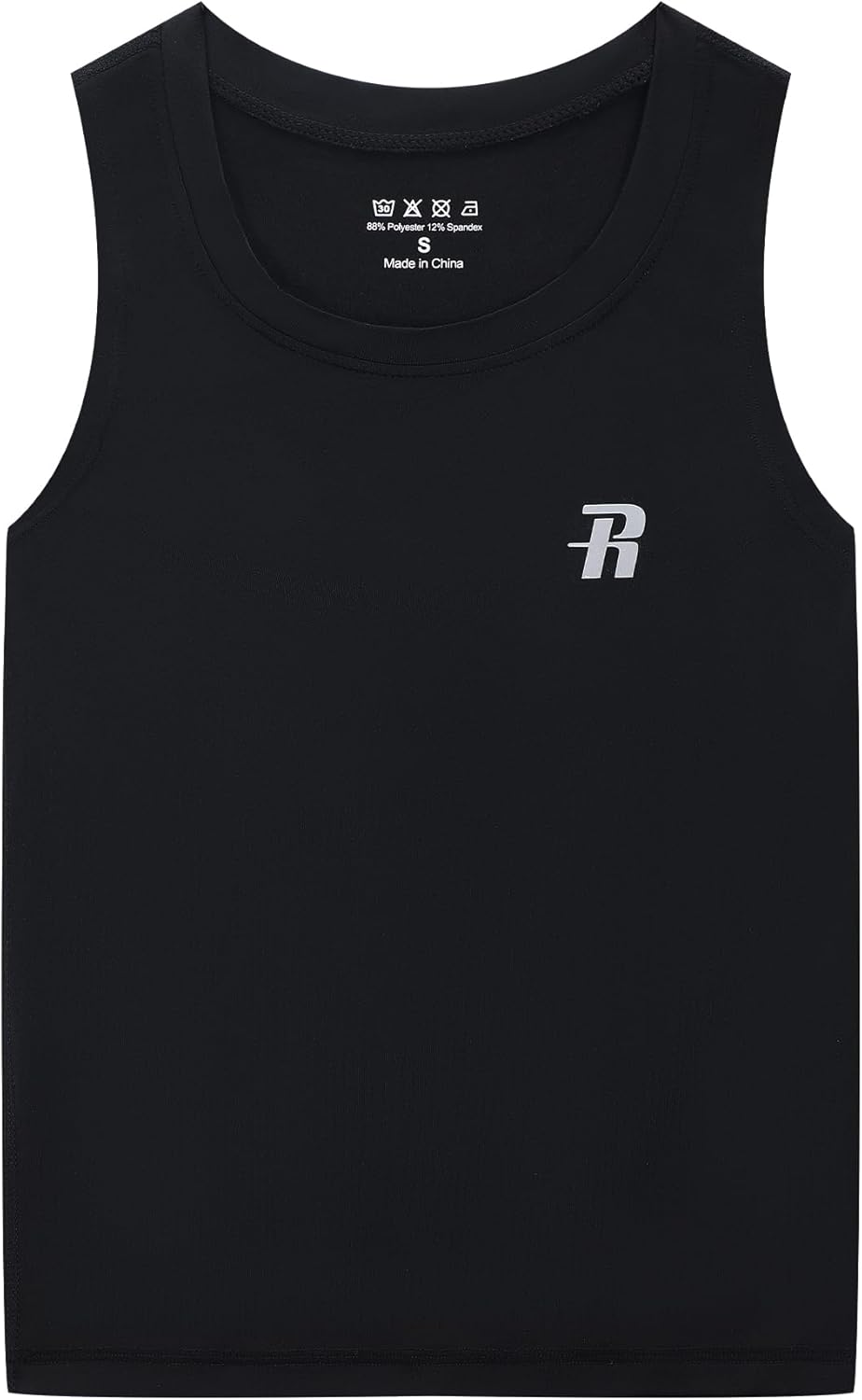 boys compression tank top youth athletic quick dry base layer shirt