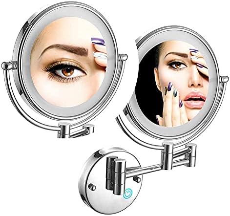 Zirconium Gold Vanity Mirror with 7X Magnification