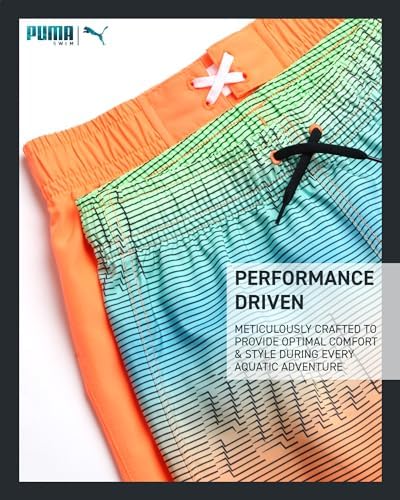 PUMA Boys Quick Dry Swim Trunks - 2-Pack