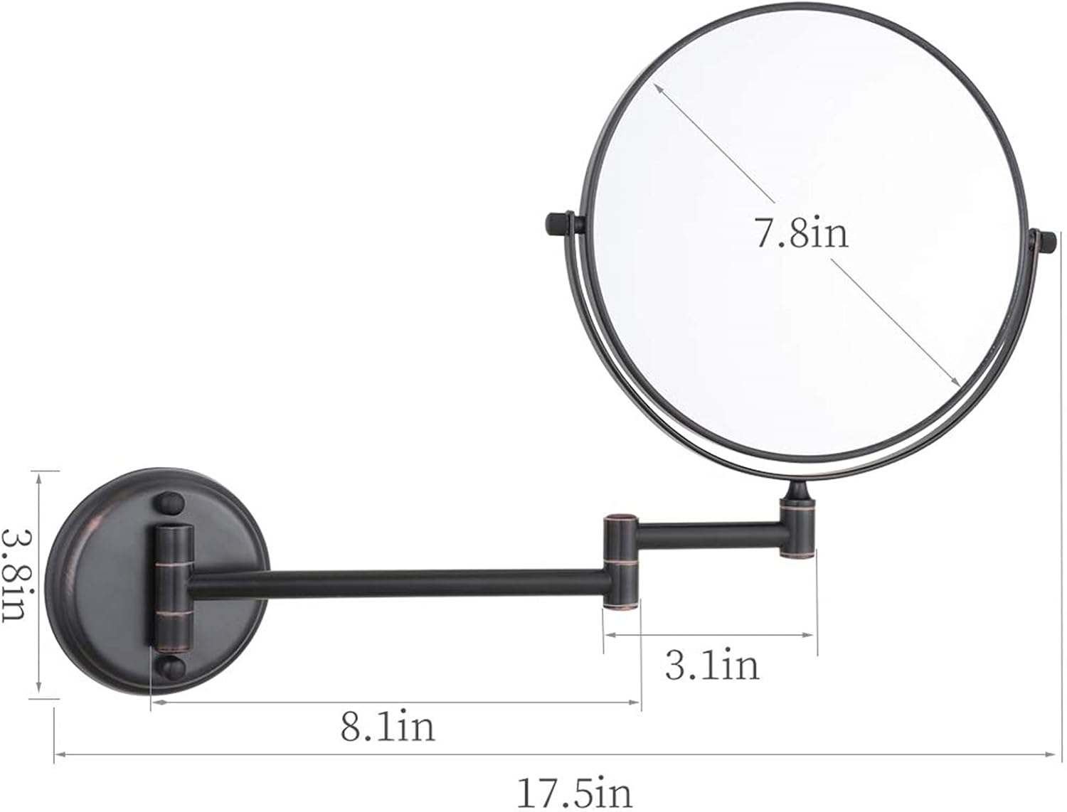 Double Sided Makeup Mirror