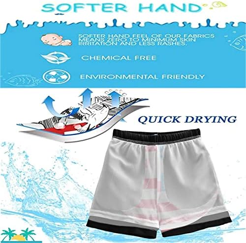 Summer Boys USA Flag Swim Trunks