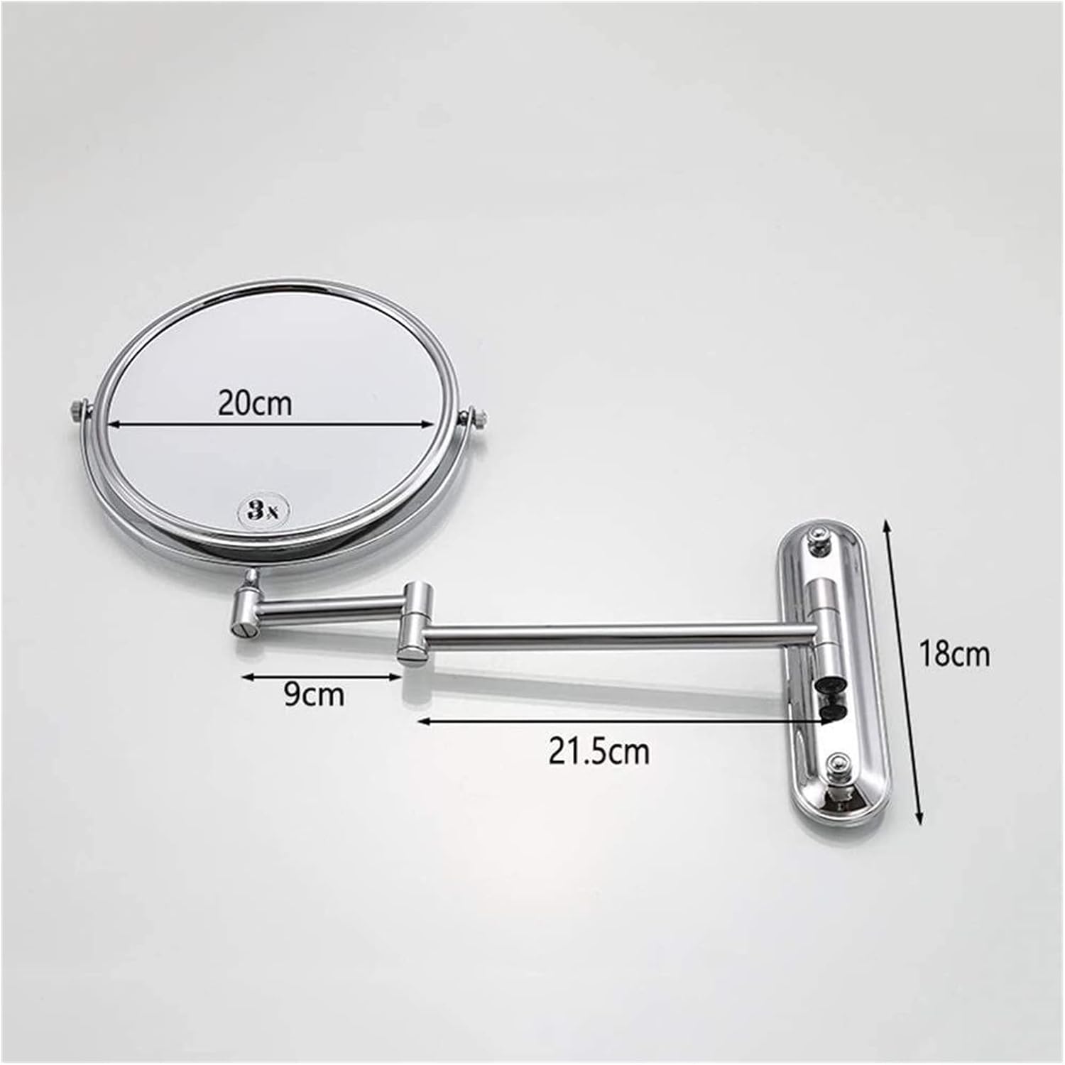 Elegant Wall-Mounted Makeup Mirror