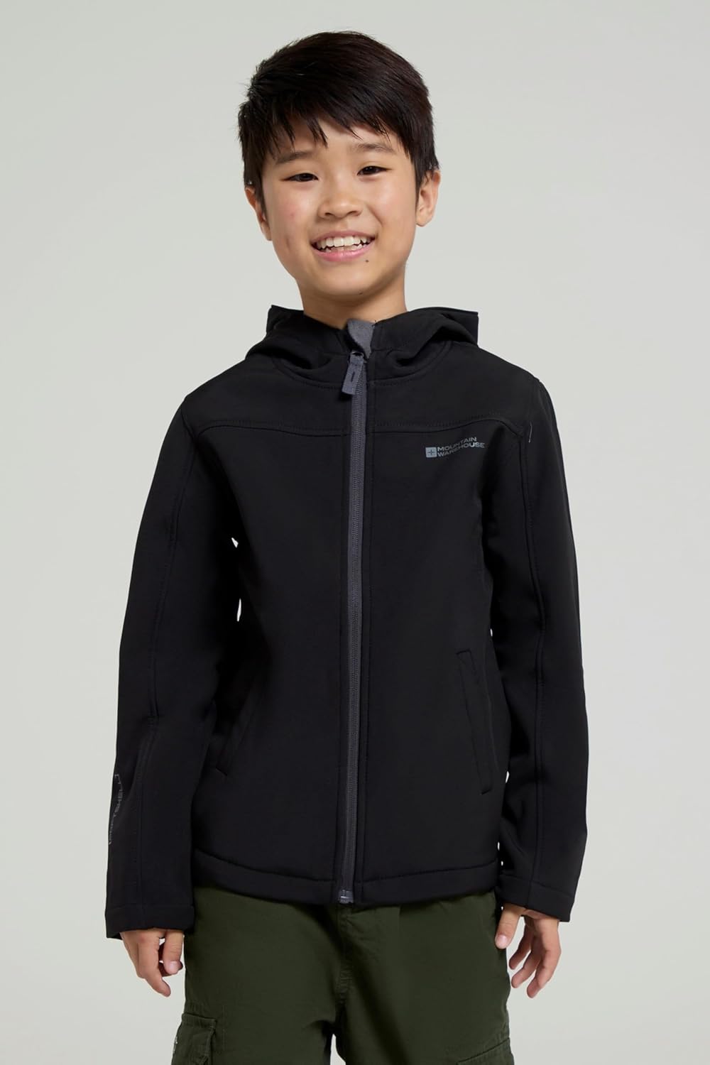 Mountain Warehouse Exodus Kids Softshell Jacket With Hood for Girls and Boys