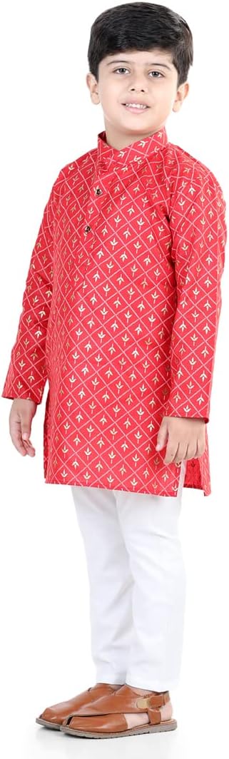 BownBee Kids Cotton Kurta Pajama Set for Boys