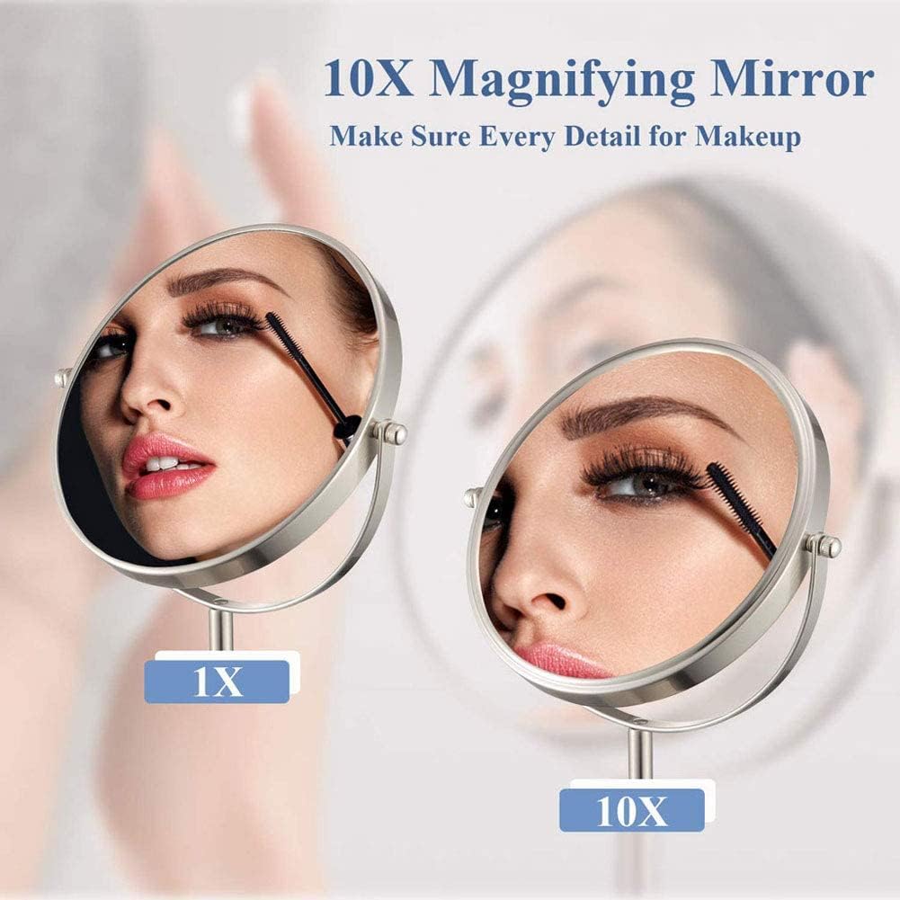 FUDGIO LED Swivel Makeup Mirror with extension Ultra-lightweight Vanity