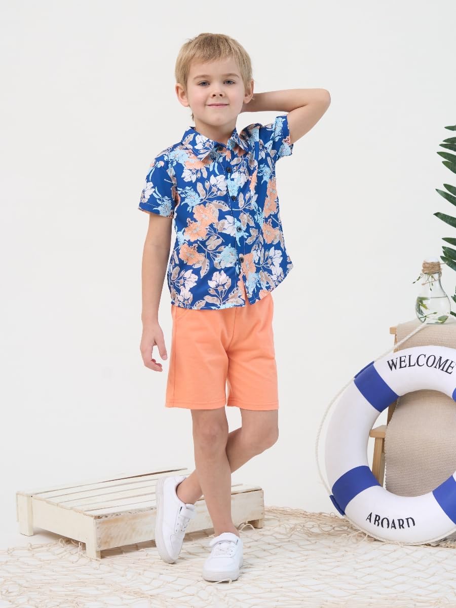 Comfortable Toddler Boy Hawaiian Outfit