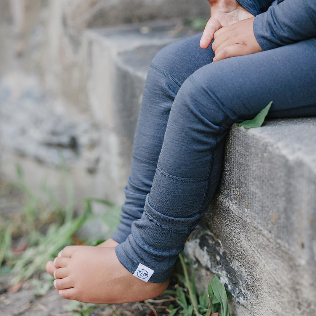 Woolino Merino Wool Kids Leggings - Soft Thermal Base Layer