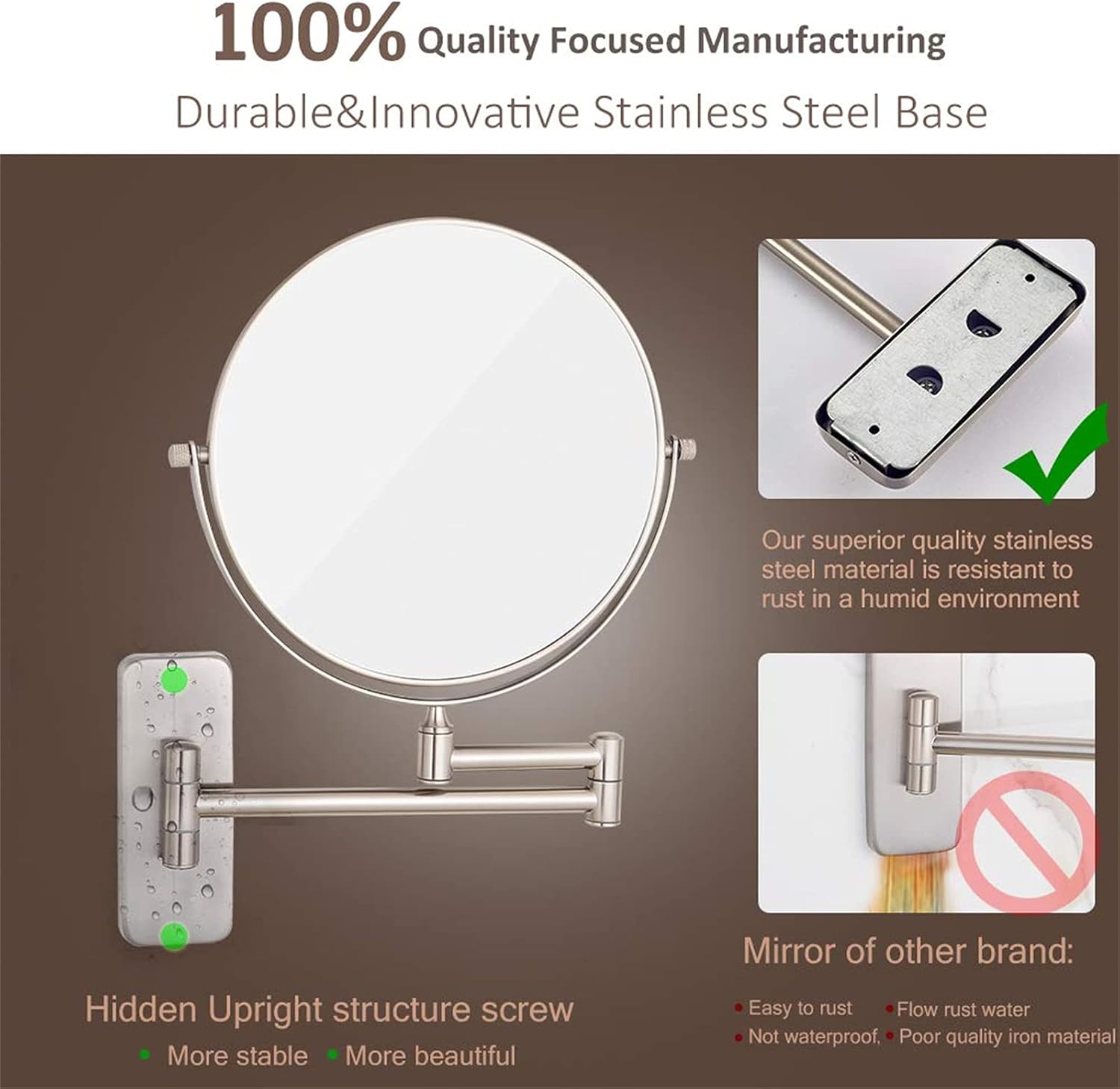 Makeup Mirror Double Sided