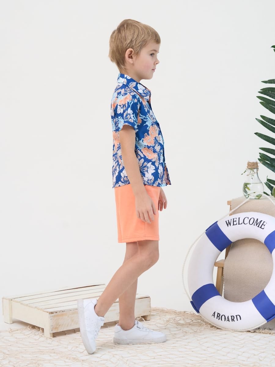 Comfortable Toddler Boy Hawaiian Outfit