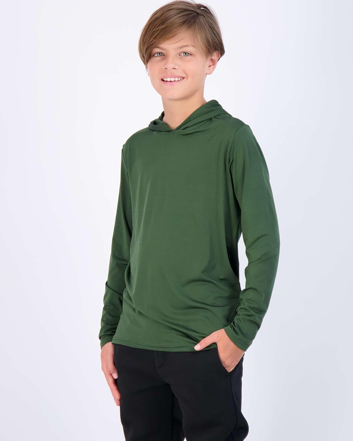 3-Pack Dry-Fit Youth Boys Premium Active Long Sleeve Hoodies