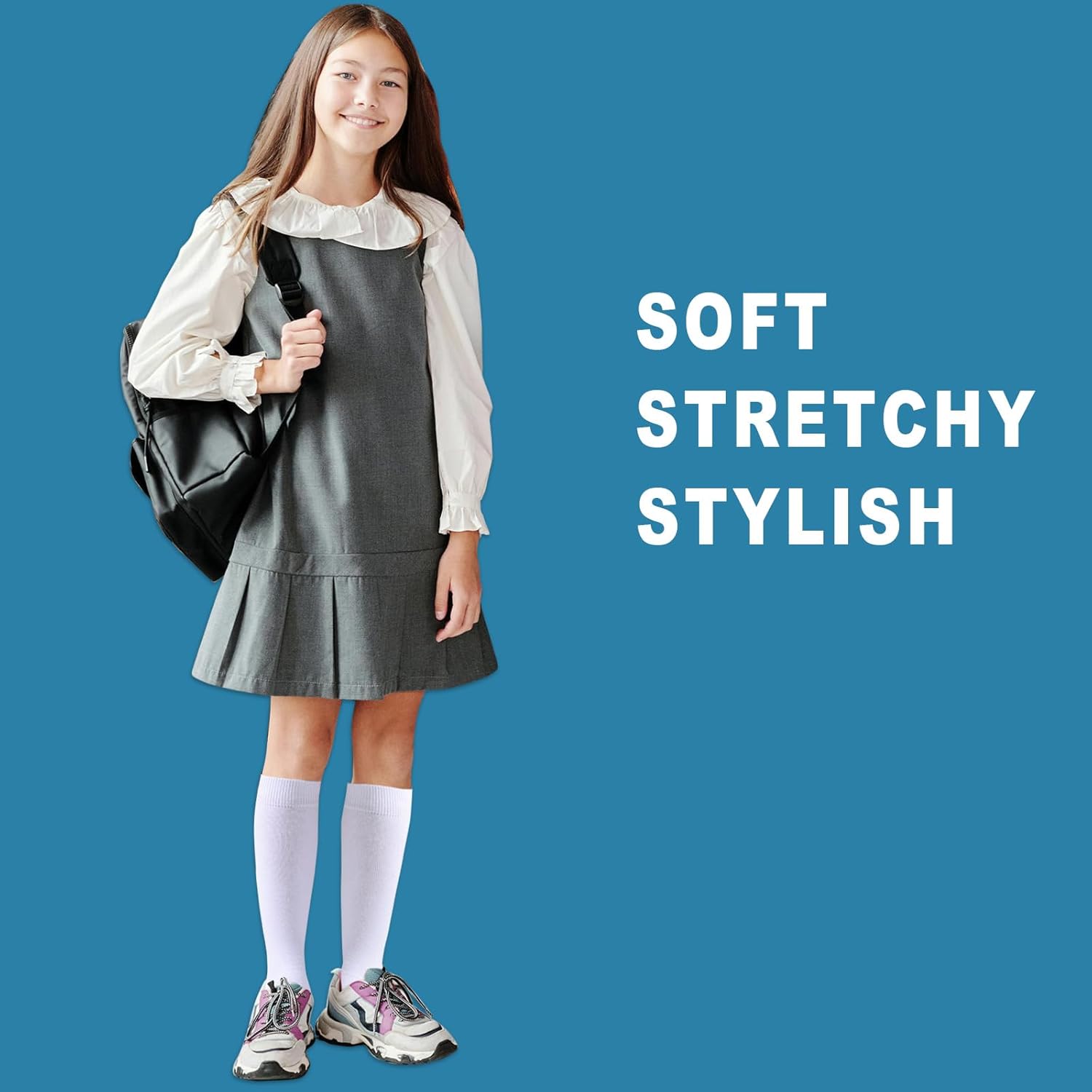 EPEIUS Kids Knee High Socks 5T-15 Years
