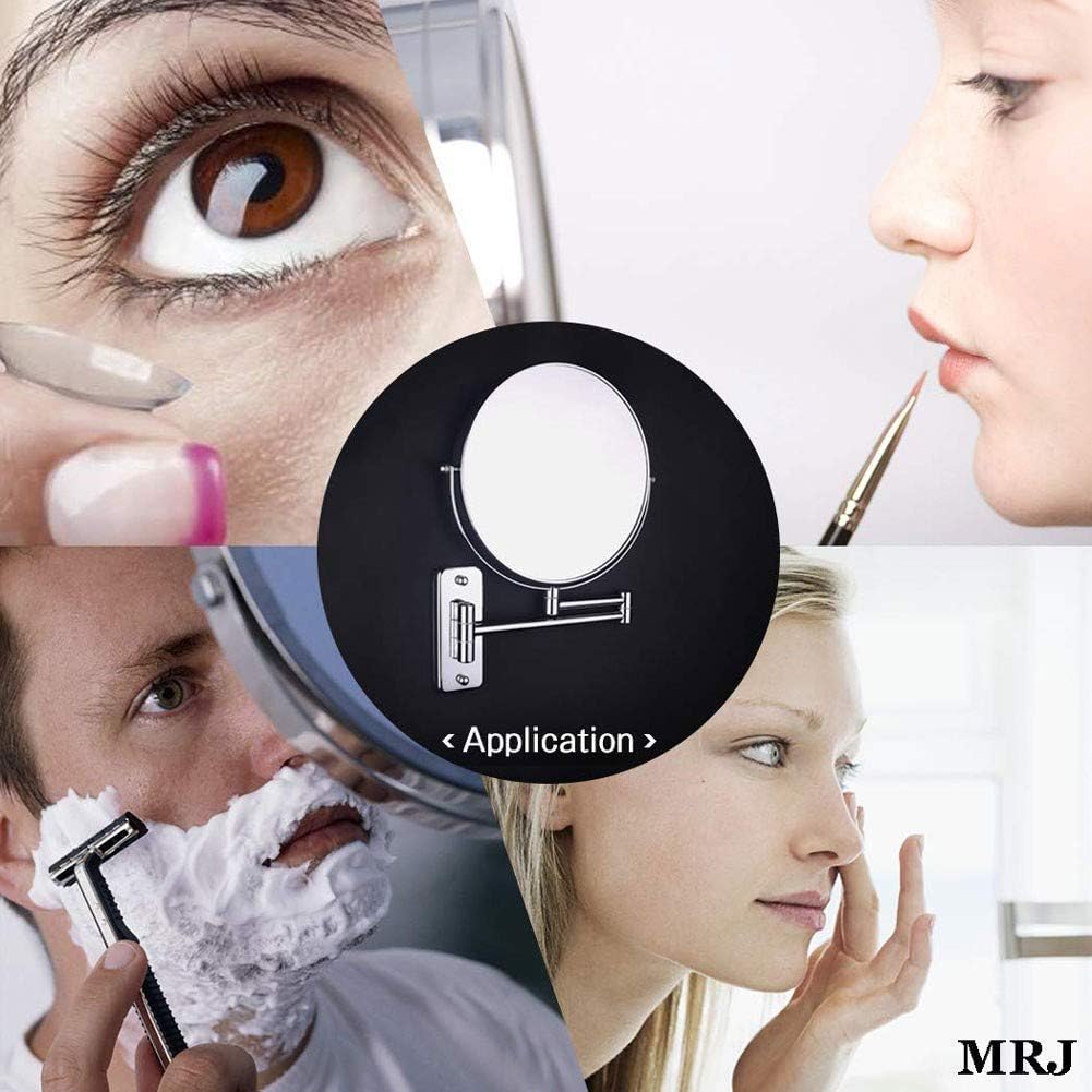 LCARY 3X Wall-Mounted Makeup Mirror