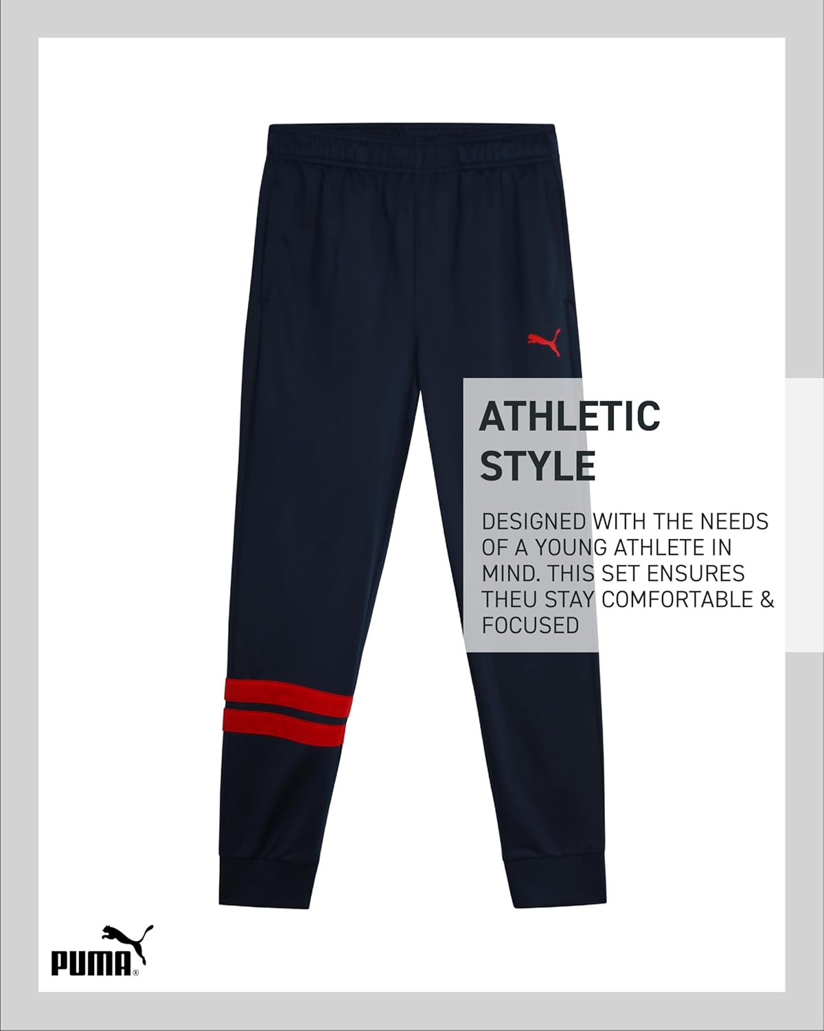 PUMA Boys 2-Piece Tricot Athletic Set