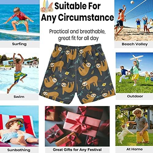 Visesunny Boys Surfacing Board Shorts Quick Dry Swim Trunks Ages 2-14
