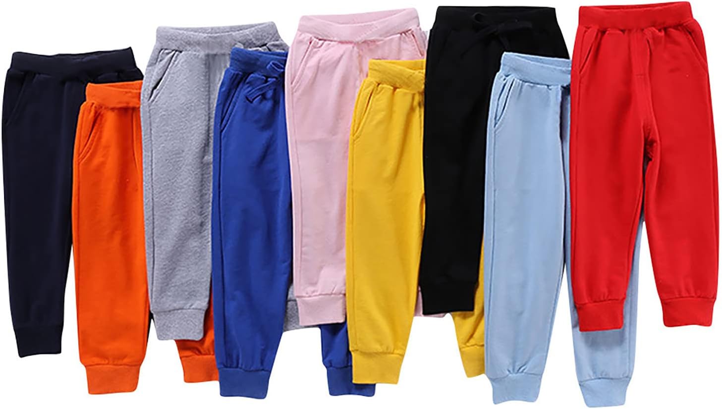 Durable Boys Elastic Waist Joggers - Black Grey Sizes 14-16