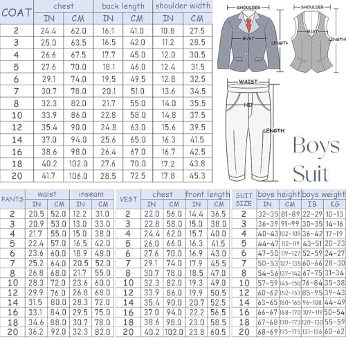 Boys Slim Fit Communion Suit Blazer Pants Set