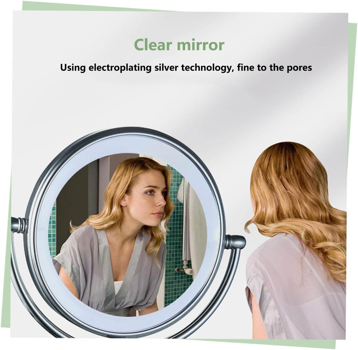Lighted Makeup Mirror Wall Mounted with 3X Magnification