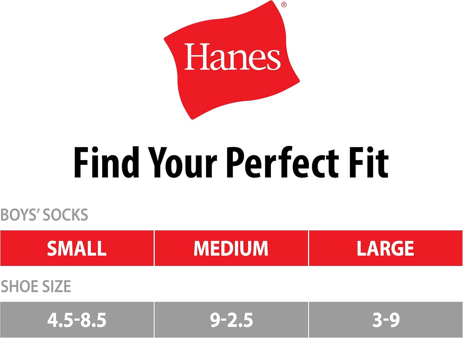 Hanes Ultimate Boys Crew Sport Socks 10-Pair Pack