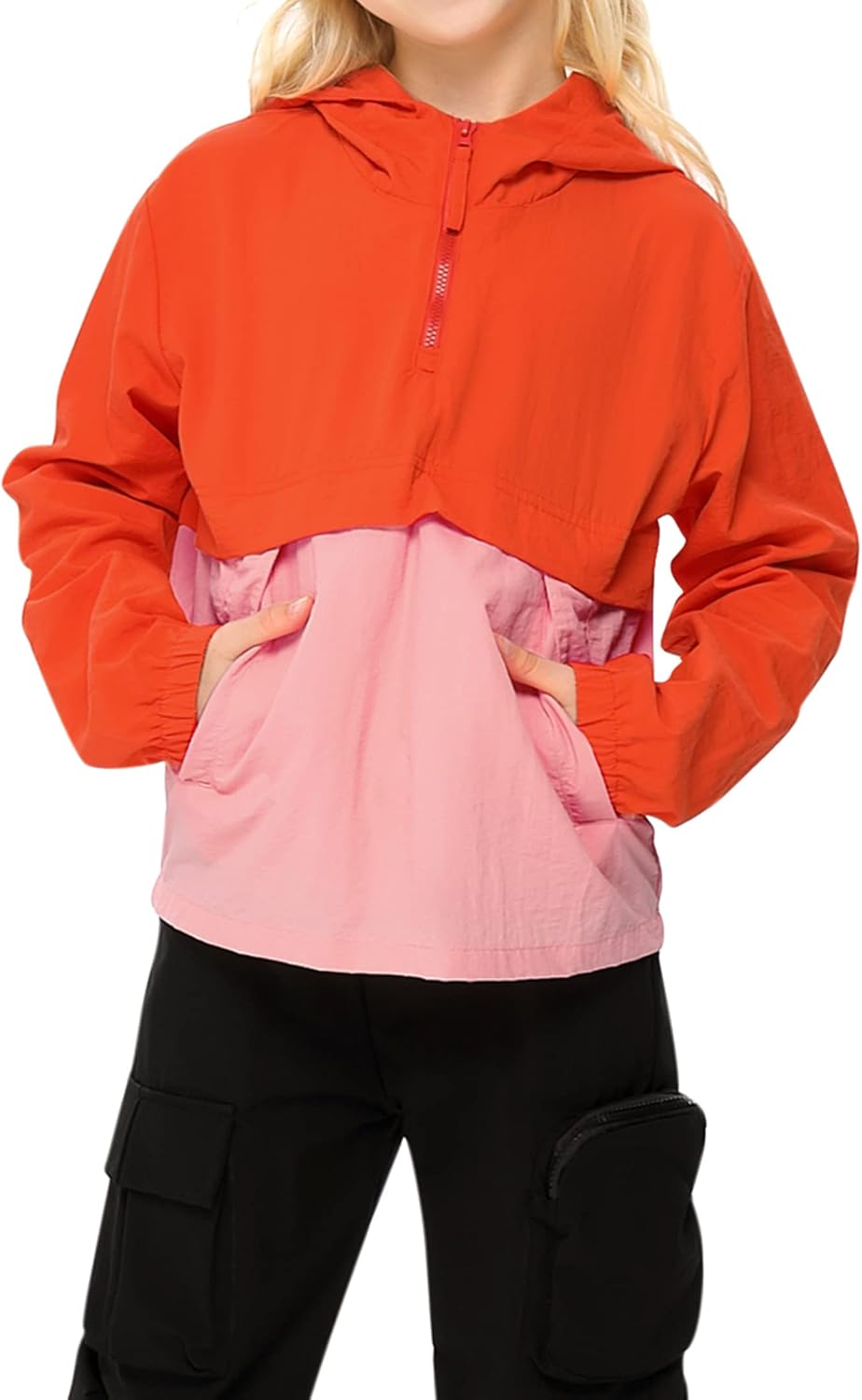 LionJie Boys Packable Rain Jacket - Waterproof Lightweight for 3-12Y