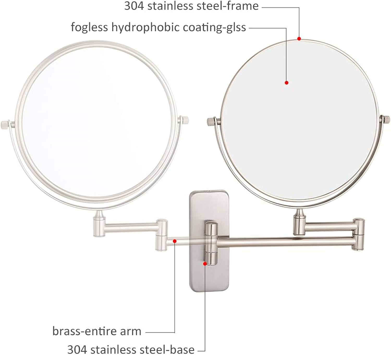 Makeup Mirror Double Sided