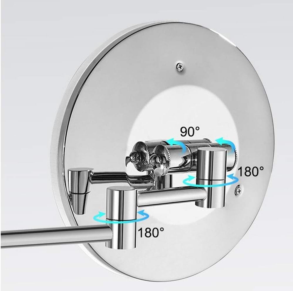 Wall-Mount 5X Makeup Mirror
