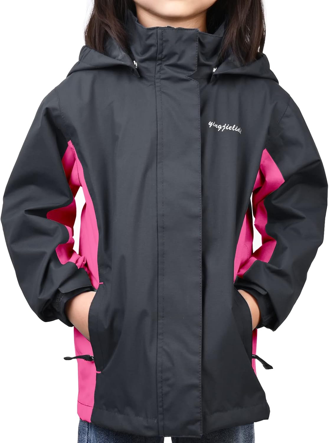 Boys Girls Rain Jacket Waterproof Windproof