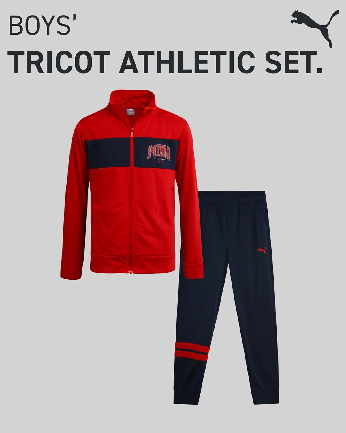 PUMA Boys 2-Piece Tricot Athletic Set