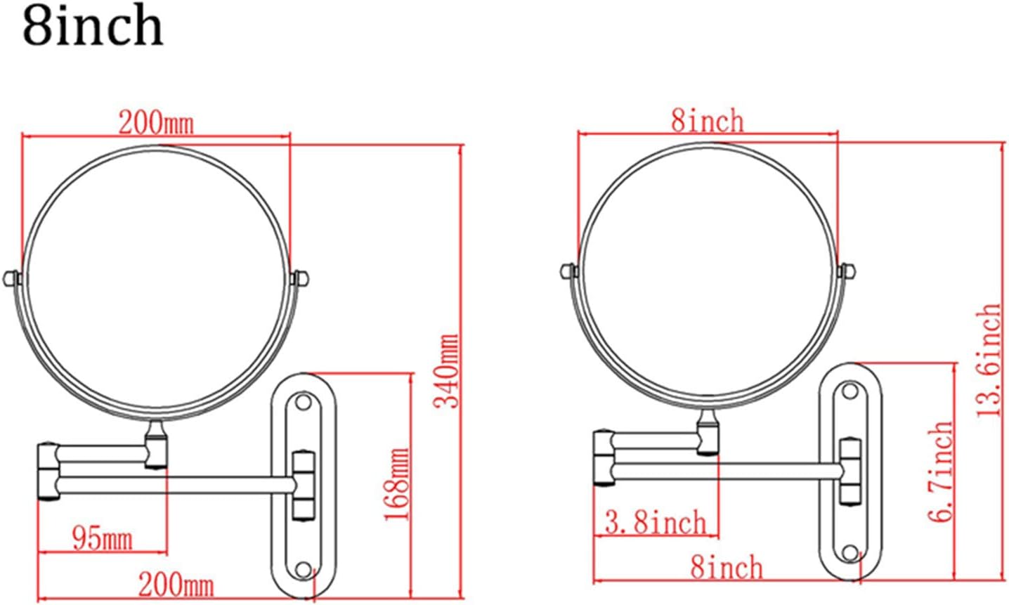 FOLDING Vanity Mirror