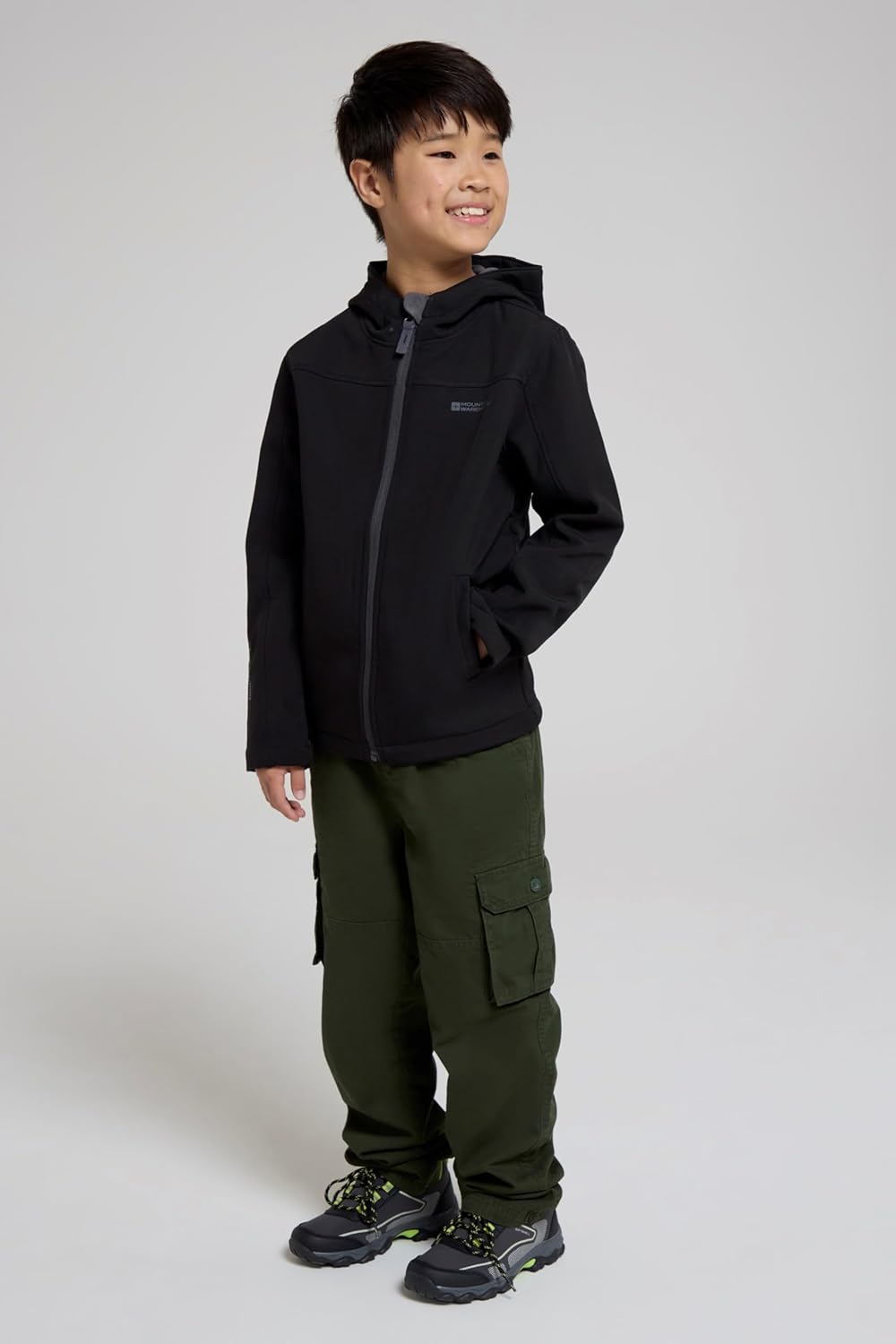 Mountain Warehouse Exodus Kids Softshell Jacket With Hood for Girls and Boys