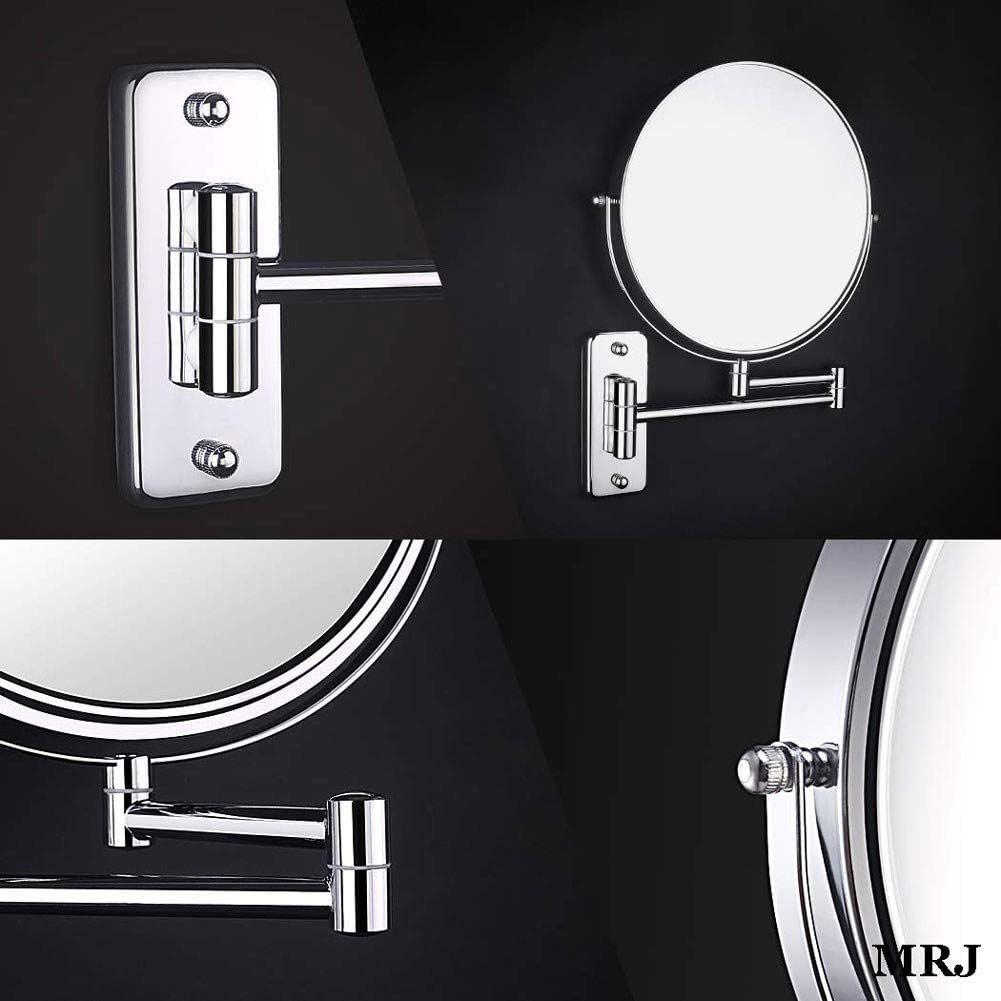 3x Magnifying Wall Makeup Mirror Antique Bronze