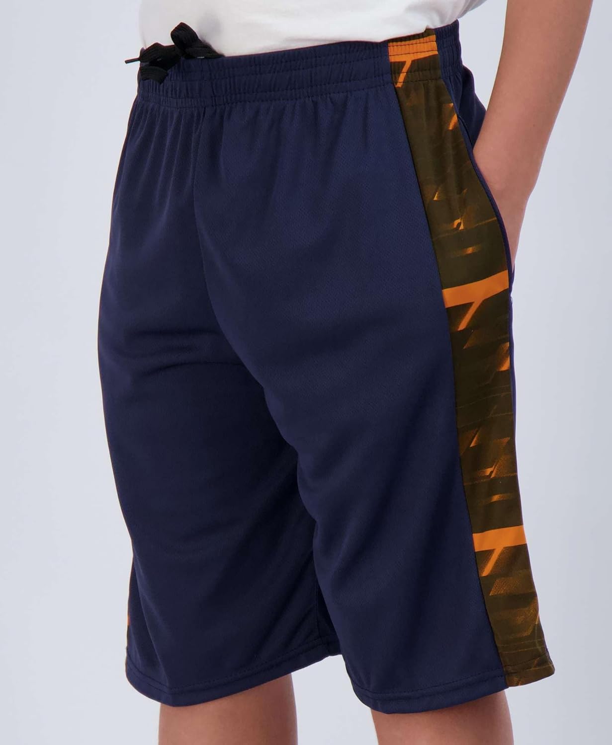 5-Pack Boys Active Basketball Shorts Set with Pockets
