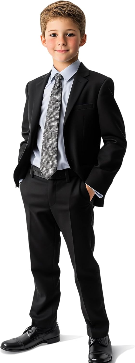 Haggar Boys 4-Piece Suit Set Tailored for Success
