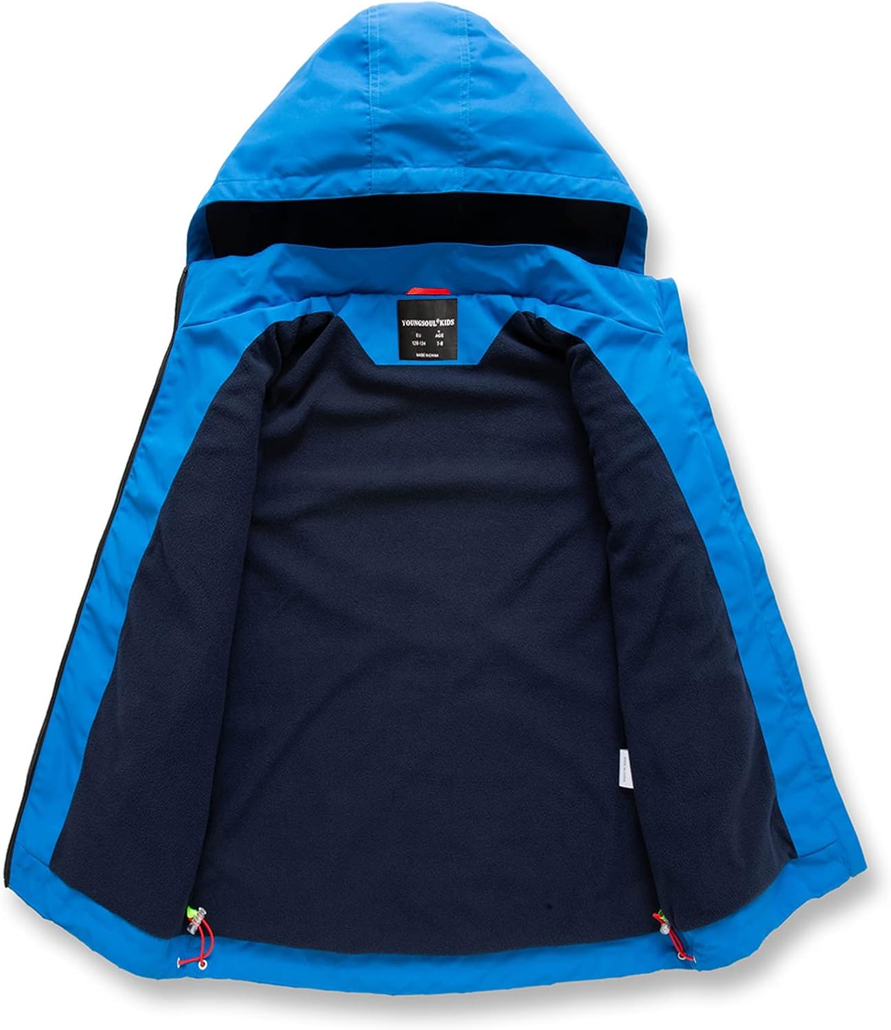 LOKTARC Kids Lightweight Waterproof Hooded Raincoats for Boys Girls
