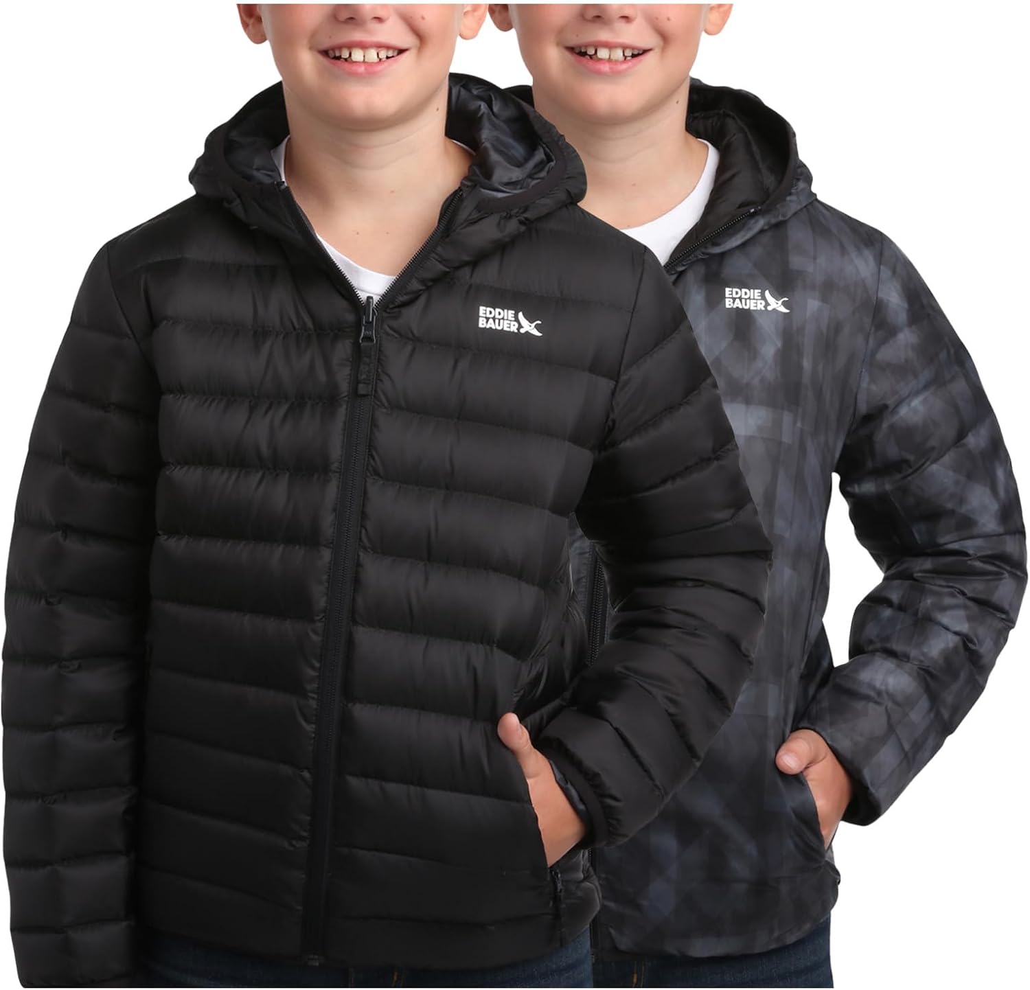 Eddie Bauer Kids Reversible Jacket for Boys Girls 3-20