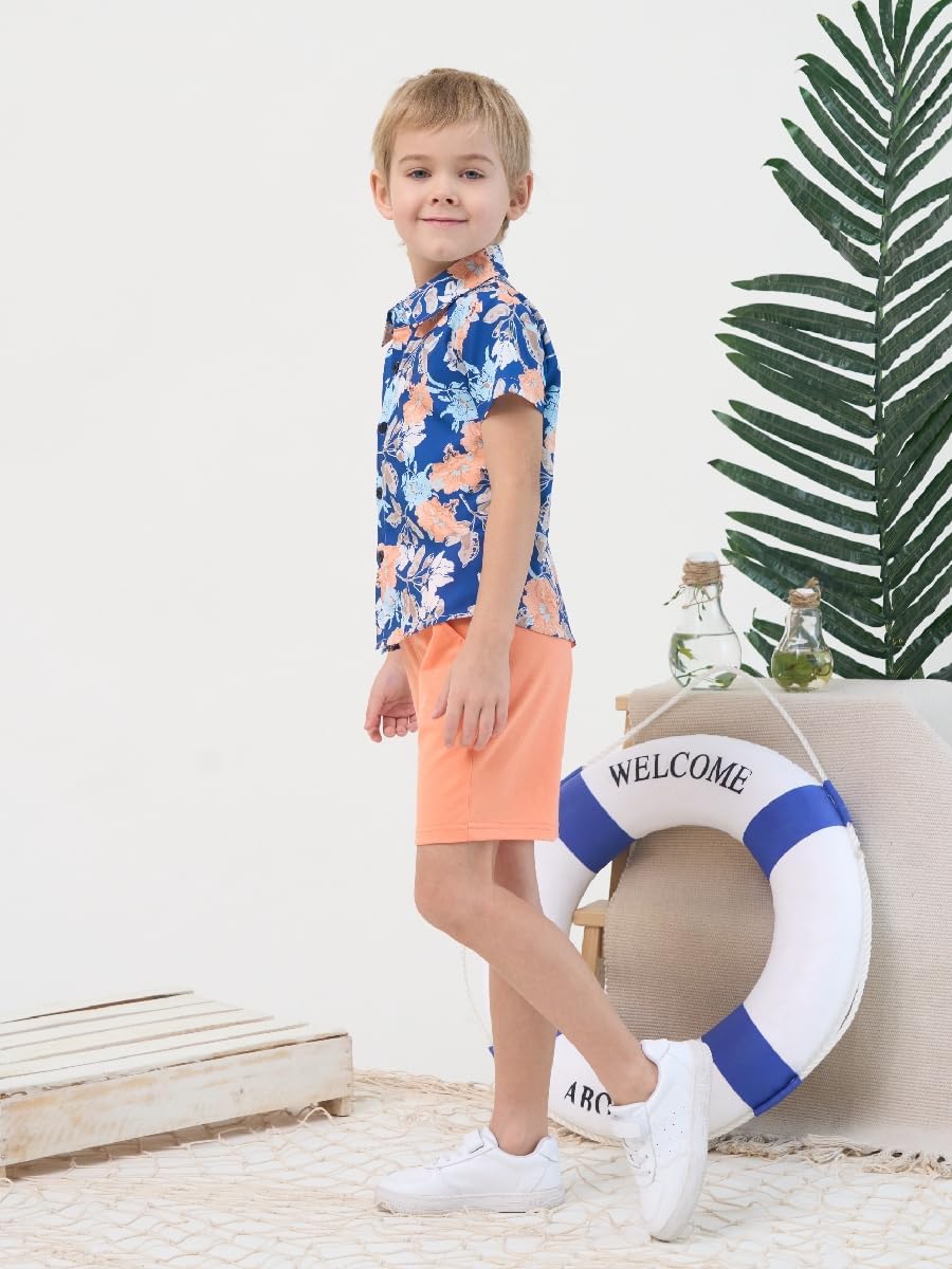 Comfortable Toddler Boy Hawaiian Outfit
