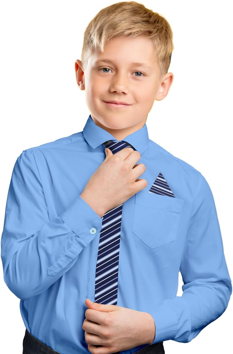 S H Churchill Co Boys 4 Piece Dress Shirt Set