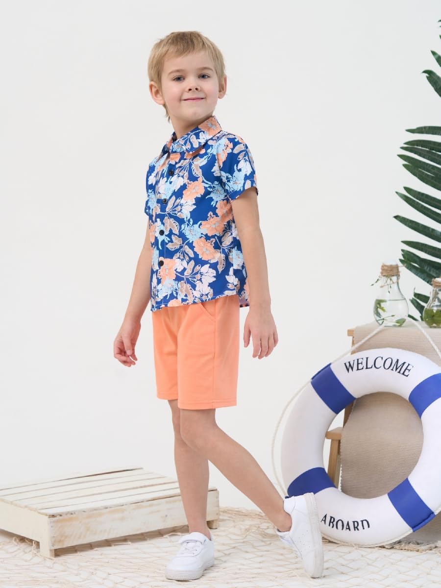Comfortable Toddler Boy Hawaiian Outfit