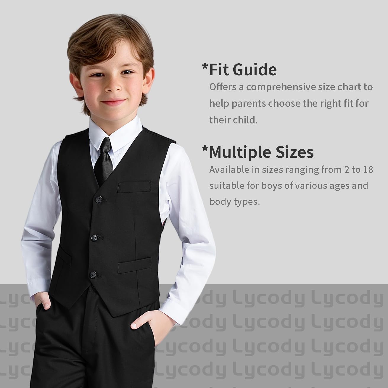 Perfect Boys Formal Vest Set for Weddings and Parties