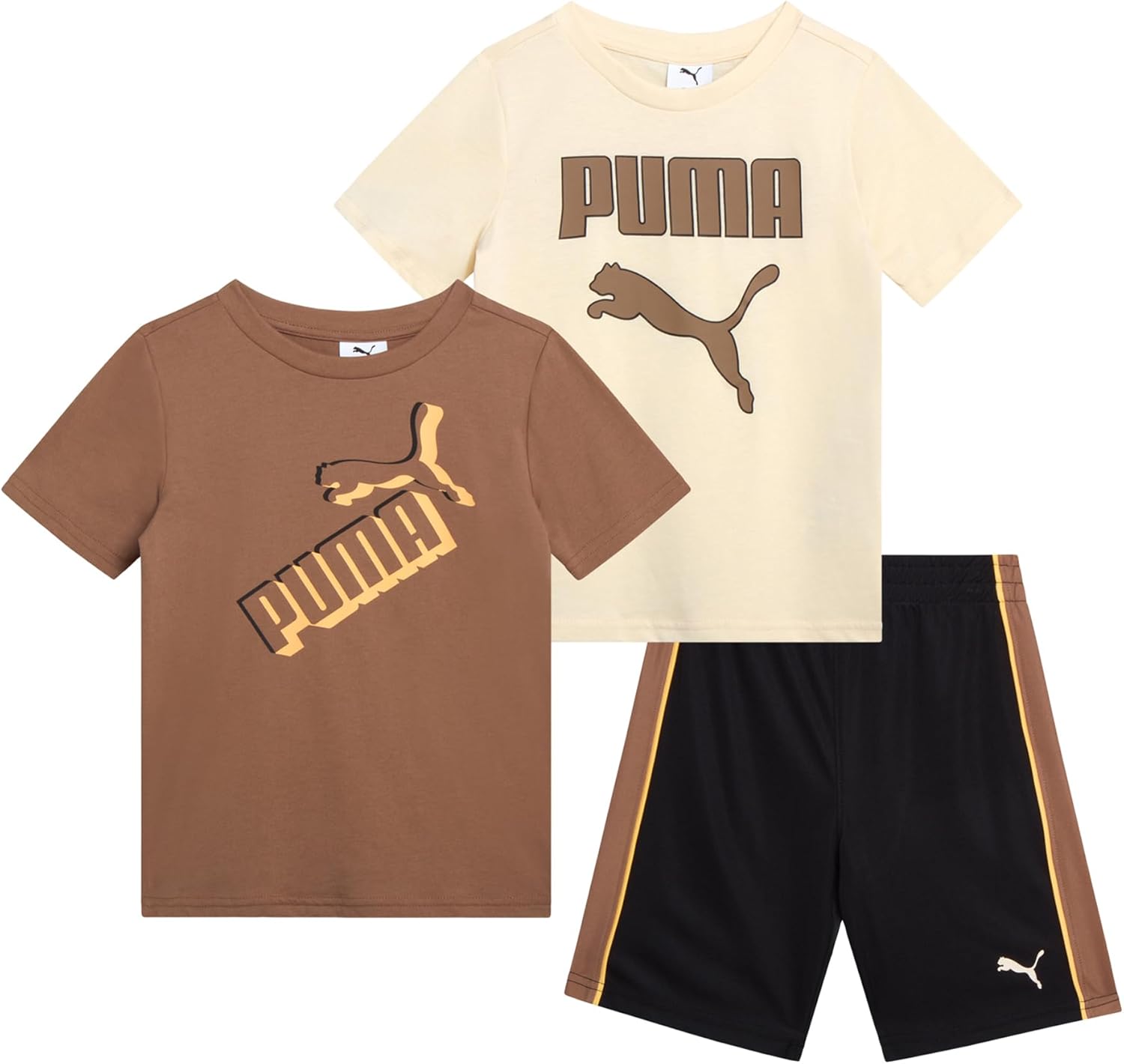 PUMA Boys 3-Piece Short Set for Active Play
