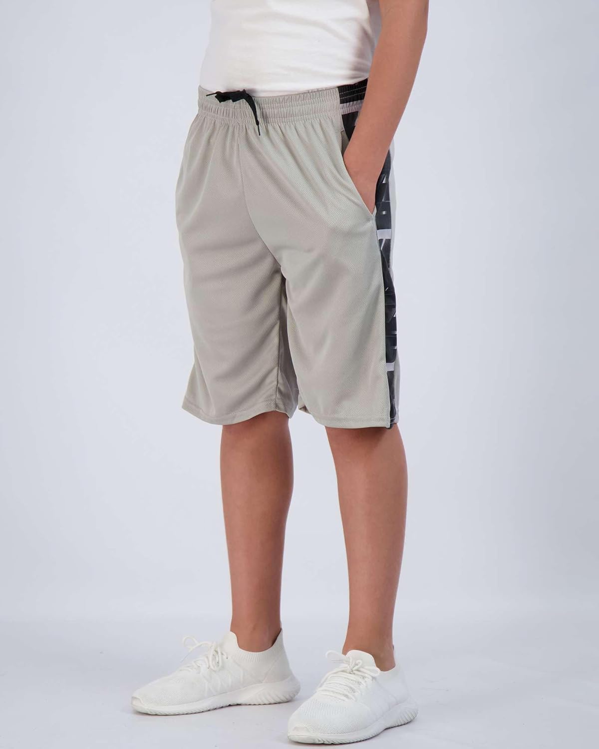 5-Pack Boys Active Basketball Shorts Set with Pockets