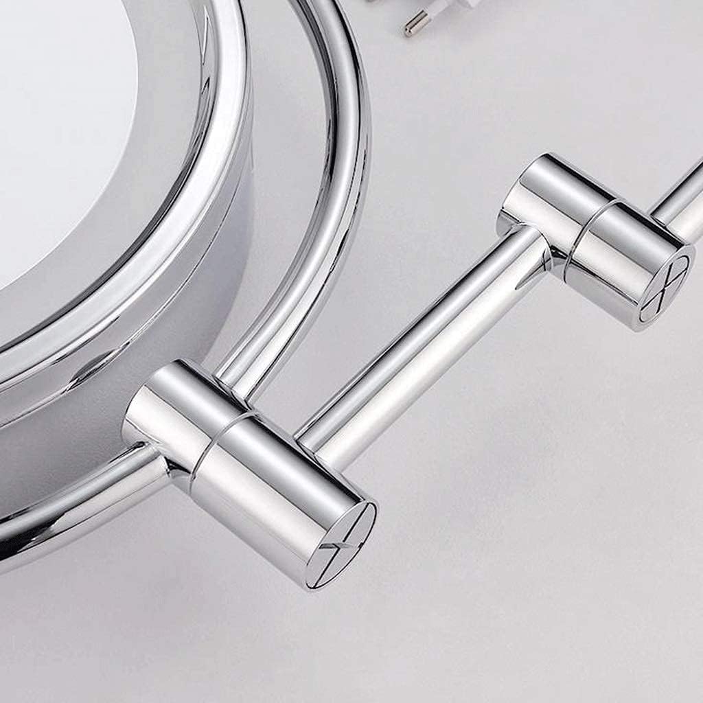 Wall-Mounted Vanity Mirror 360 Swivel LED Makeup Mirror
