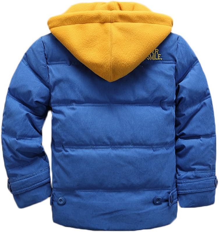 Vinmin Kids Thicken Hooded Jacket Warm Quilted Coat for Boys Girls