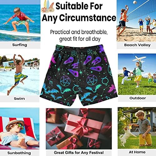 Boys Swim Trunks Quick-Dry Board Shorts with Lots of Cool Patterns