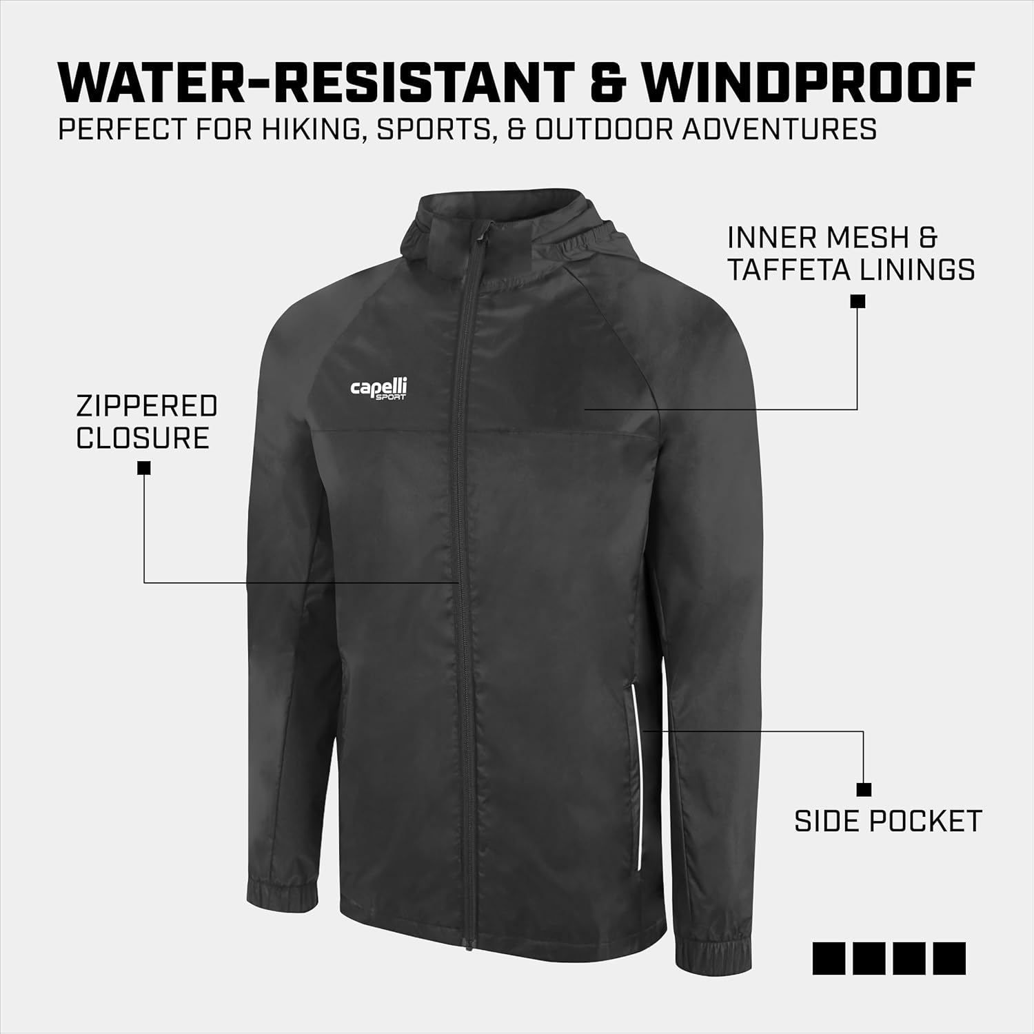 Keep You Safe and Dry All Weather Boys Gym Jacket