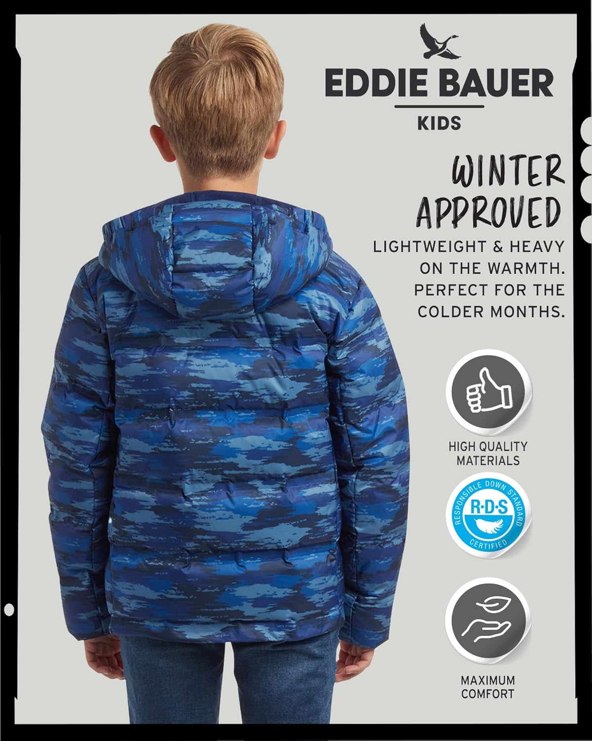 Eddie Bauer Kids Winter Jacket Warm and Stylish