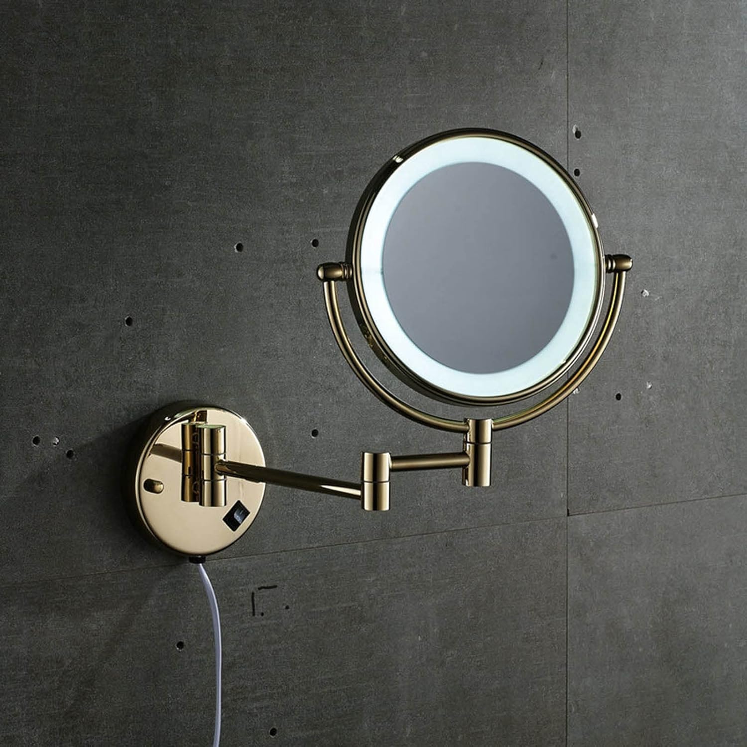 Lighted Makeup Mirror Wall Mounted with 3X Magnification