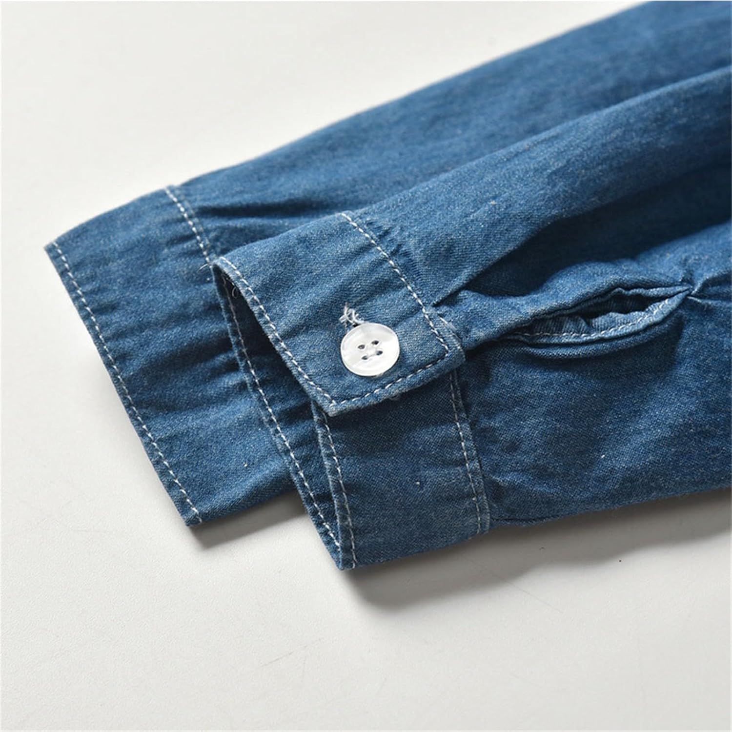 Boys Girls Autumn Thermal Denim Lapel Jacket