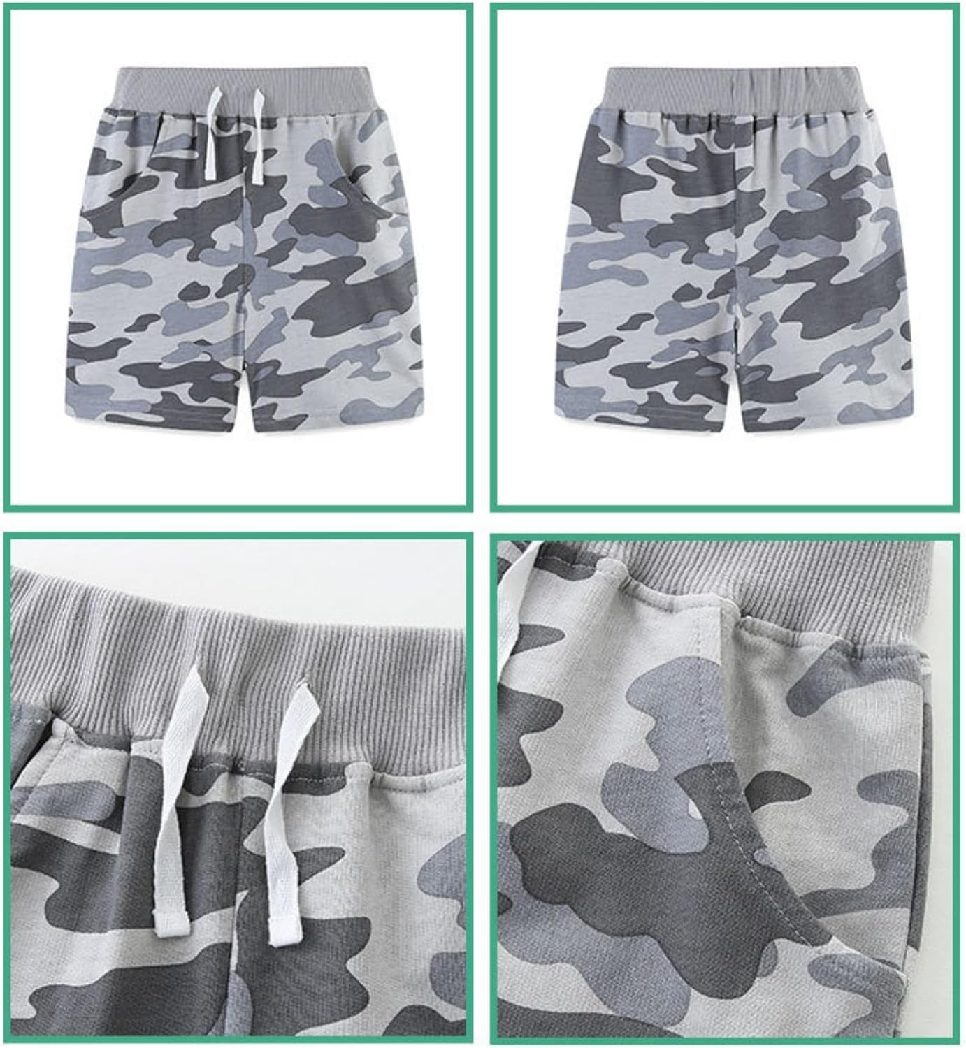 Camouflage Bike Shorts Toddler Boys