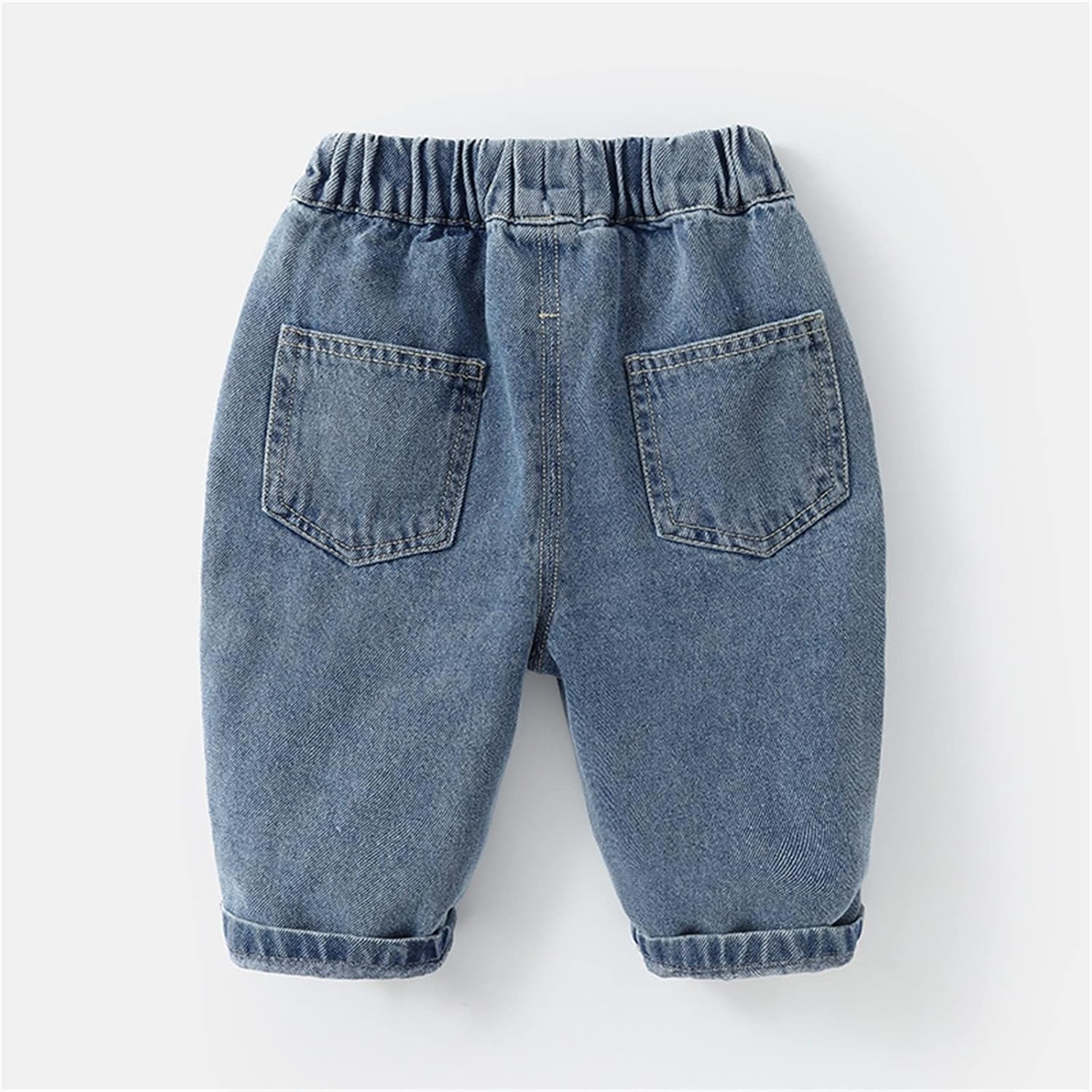 Cute Elastic Waist Jeans for Kids